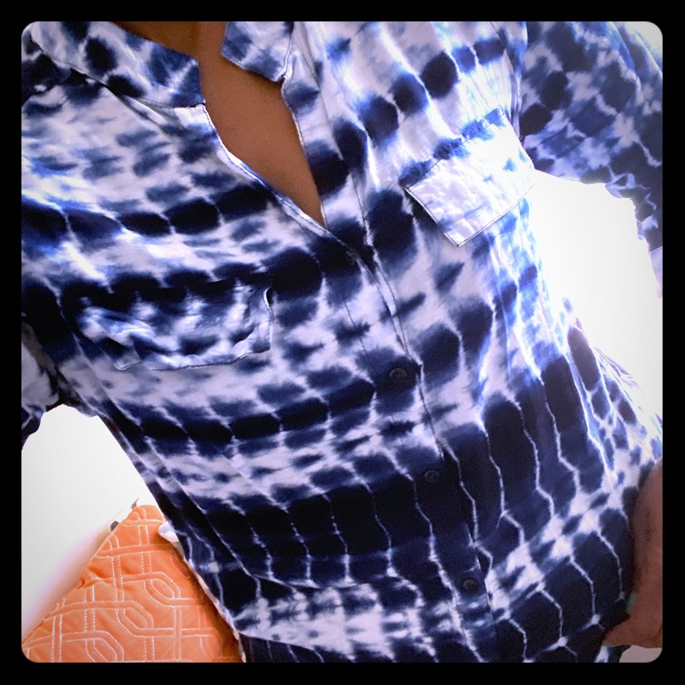 Blue print top